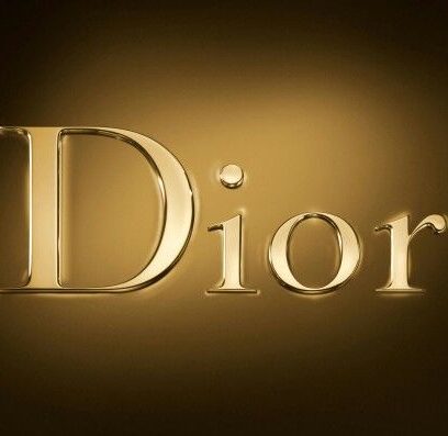 Logo Dior en lettres dorées